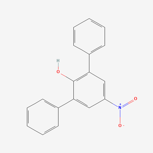 4-NITRO-2,6-DIPHENYLPHENOL (CAS: 2423-73-6) - Chemical Structure and Molecular Formula 
