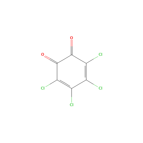 Tetrachloro-o-benzoquinone (CAS: 2435-53-2) - Chemical Structure and Molecular Formula 