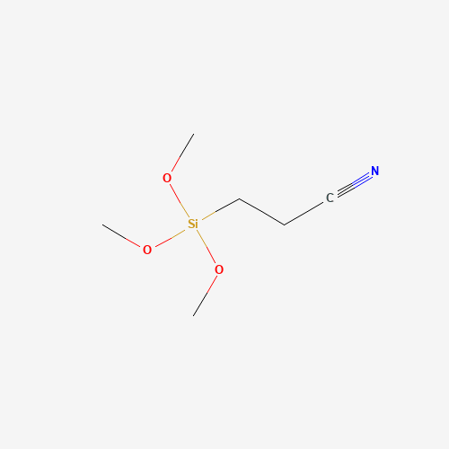 2-CYANOETHYLTRIMETHOXYSILANE (CAS: 2526-62-7) - Chemical Structure and Molecular Formula 