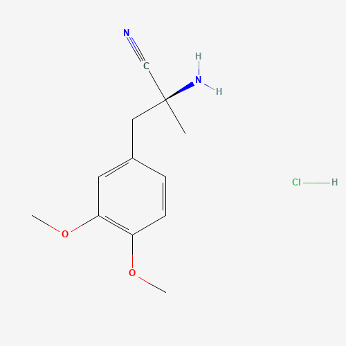 L-3-(3,4-Dimethoxyphenyl)-alpha-amino-2-methylpropionitrile hydrochloride (CAS: 2544-13-0) - Related Chemical Product