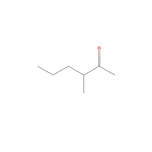 3-METHYL-2-HEXANONE (CAS: 2550-21-2) - Chemical Structure and Molecular Formula 