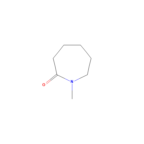 N-Methylcaprolactam (CAS: 2556-73-2) - Chemical Structure and Molecular Formula 