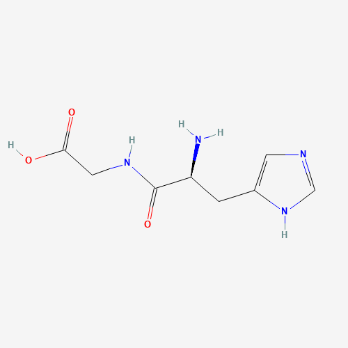 H-HIS-GLY-OH (CAS: 2578-58-7) - Chemical Structure and Molecular Formula 