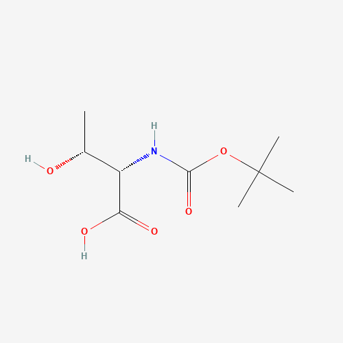 Boc-L-Threonine (CAS: 2592-18-9) - Chemical Structure and Molecular Formula 