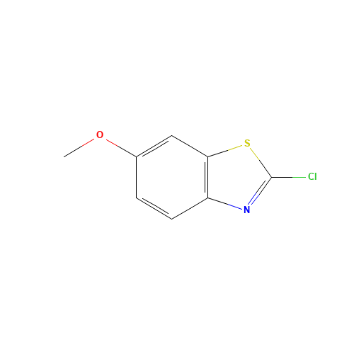 2-Chloro-6-methoxybenzothiazole (CAS: 2605-14-3) - Chemical Structure and Molecular Formula 