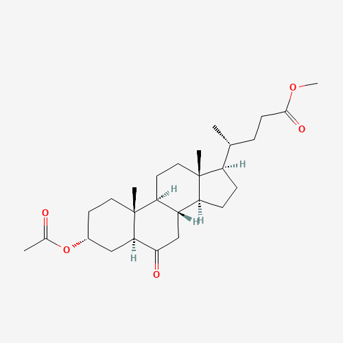 3-ALPHA-HYDROXY-6-OXO-5-ALPHA-CHOLAN-24-OIC ACID METHYL ESTER 3-ACETATE (CAS: 2616-79-7) - Related Chemical Product