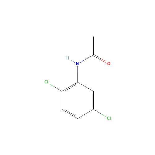 2',5'-DICHLOROACETANILIDE (CAS: 2621-62-7) - Chemical Structure and Molecular Formula 