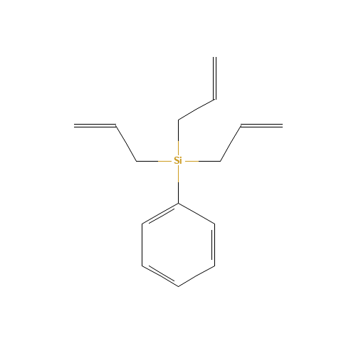 PHENYLTRIALLYLSILANE (CAS: 2633-57-0) - Chemical Structure and Molecular Formula 