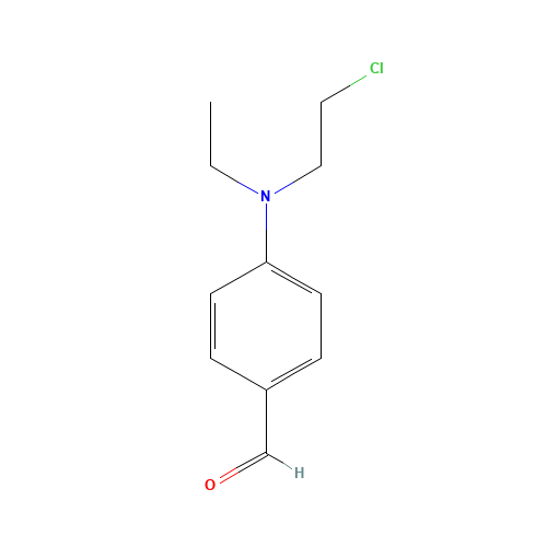 4-[(2-Chloroethyl)ethylamino]-benzaldehyde (CAS: 2643-07-4) - Chemical Structure and Molecular Formula 