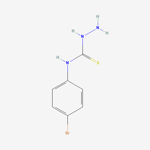 4-(4-BROMOPHENYL)-3-THIOSEMICARBAZIDE (CAS: 2646-31-3) - Chemical Structure and Molecular Formula 