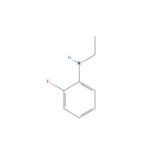 N-ETHYL-2-FLUOROANILINE (CAS: 2707-64-4) - Chemical Structure and Molecular Formula 