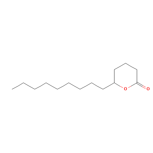delta-Tetradecalactone (CAS: 2721-22-4) - Chemical Structure and Molecular Formula 