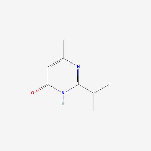2-ISOPROPYL-6-METHYL-4-PYRIMIDINOL (CAS: 2814-20-2) - Chemical Structure and Molecular Formula 