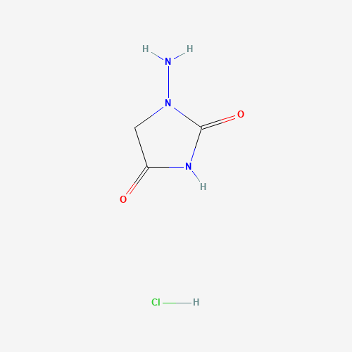 1-Aminohydantoin hydrochloride (CAS: 2827-56-7) - Chemical Structure and Molecular Formula 