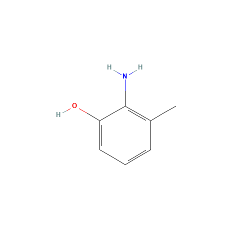 2-Amino-3-methylphenol (CAS: 2835-97-4) - Chemical Structure and Molecular Formula 
