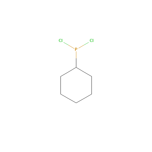 CYCLOHEXYLDICHLOROPHOSPHINE (CAS: 2844-89-5) - Chemical Structure and Molecular Formula 