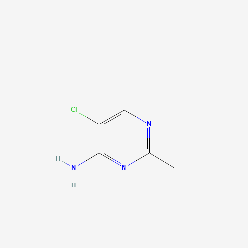 4-AMINO-5-CHLORO-2,6-DIMETHYLPYRIMIDINE (CAS: 2858-20-0) - Chemical Structure and Molecular Formula 