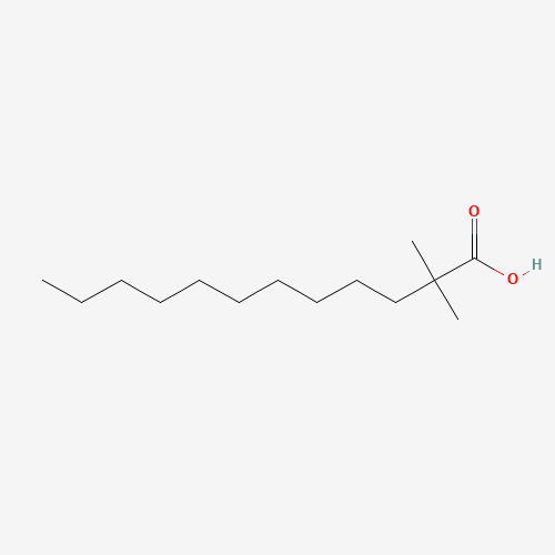2,2-DIMETHYLDODECANOIC ACID (CAS: 2874-73-9) - Chemical Structure and Molecular Formula 