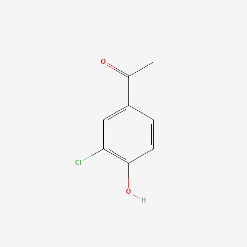 1-(3-CHLORO-4-HYDROXYPHENYL)-1-ETHANONE (CAS: 2892-29-7) - Chemical Structure and Molecular Formula 