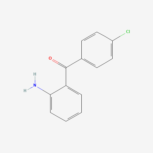 2-Amino-4'-chlorobenzophenone (CAS: 2894-51-1) - Chemical Structure and Molecular Formula 