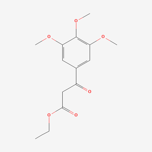 Ethyl 3,4,5-trimethoxybenzoylacetate (CAS: 3044-56-2) - Chemical Structure and Molecular Formula 