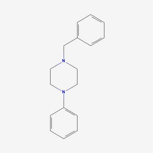 1-BENZYL-4-PHENYLPIPERAZINE (CAS: 3074-46-2) - Chemical Structure and Molecular Formula 