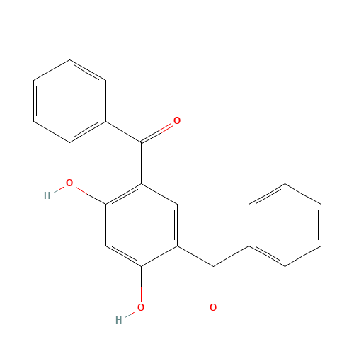 4,6-DIBENZOYLRESORCINOL (CAS: 3088-15-1) - Chemical Structure and Molecular Formula 