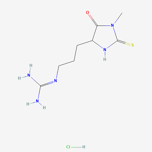 MTH-DL-ARGININE HYDROCHLORIDE (CAS: 3119-96-8) - Chemical Structure and Molecular Formula 