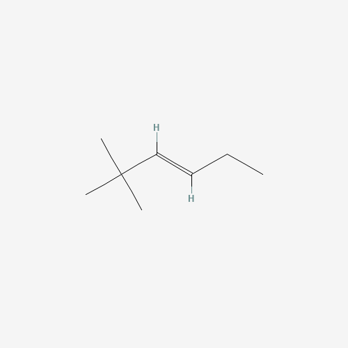 TRANS-2,2-DIMETHYL-3-HEXENE (CAS: 3123-93-1) - Chemical Structure and Molecular Formula 