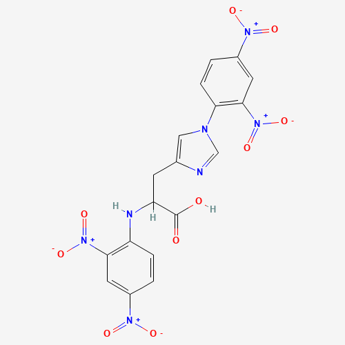 BIS(2,4-DINITROPHENYL)-L-HISTIDINE (CAS: 3129-33-7) - Chemical Structure and Molecular Formula 