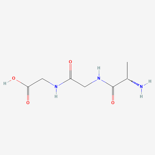 H-ALA-GLY-GLY-OH (CAS: 3146-40-5) - Chemical Structure and Molecular Formula 
