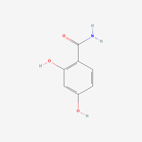 2,4-Dihydroxybenzamide (CAS: 3147-45-3) - Chemical Structure and Molecular Formula 
