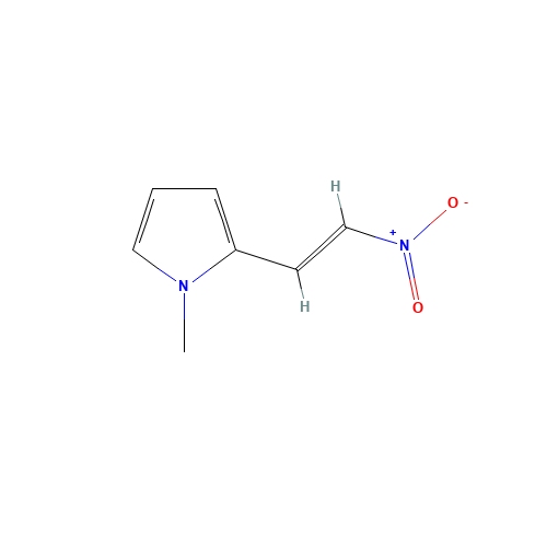 1-Methyl-2-(2-nitroethenyl)-pyrrole (CAS: 3156-50-1) - Chemical Structure and Molecular Formula 