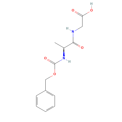Z-ALA-GLY-OH (CAS: 3235-17-4) - Chemical Structure and Molecular Formula 