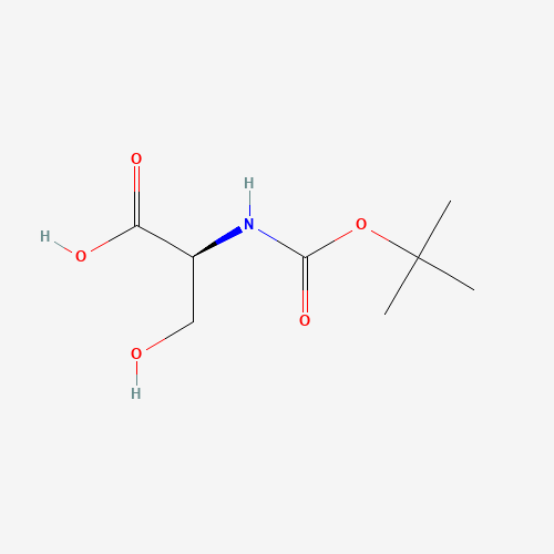 BOC-L-Serine (CAS: 3262-72-4) - Chemical Structure and Molecular Formula 