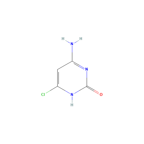 6-CHLOROCYTOSINE (CAS: 3289-35-8) - Chemical Structure and Molecular Formula 