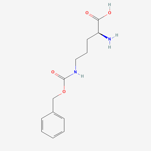 N'-Cbz-L-ornithine (CAS: 3304-51-6) - Chemical Structure and Molecular Formula 