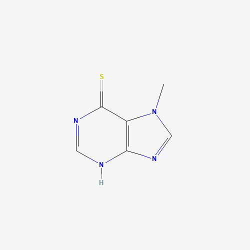 7-METHYL-6-MERCAPTOPURINE (CAS: 3324-79-6) - Chemical Structure and Molecular Formula 