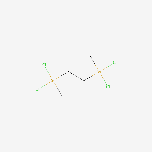 1,2-BIS(DICHLOROMETHYLSILYL)ETHANE (CAS: 3353-69-3) - Chemical Structure and Molecular Formula 