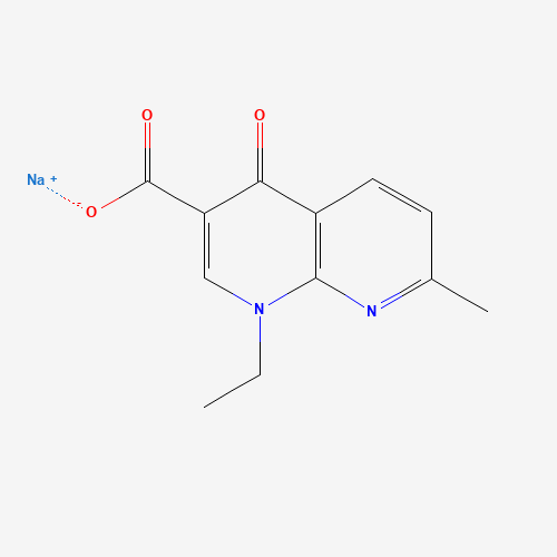 Nalidixic acid sodium salt chemical structure Nalidixic acid sodium salt (CAS: 3374-05-8) - Chemical Structure and Molecular Formula