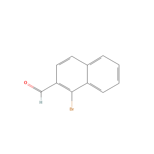 1-BROMO-2-NAPHTHALDEHYDE (CAS: 3378-82-3) - Chemical Structure and Molecular Formula 