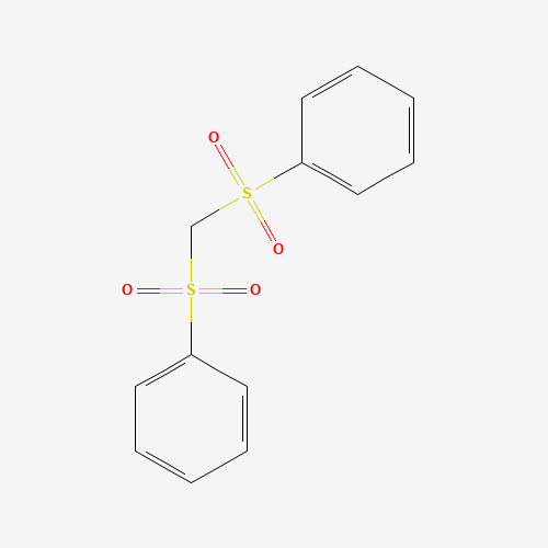 BIS(PHENYLSULFONYL)METHANE (CAS: 3406-02-8) - Chemical Structure and Molecular Formula 