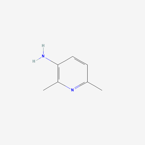 3-AMINO-2,6-DIMETHYLPYRIDINE (CAS: 3430-33-9) - Chemical Structure and Molecular Formula 