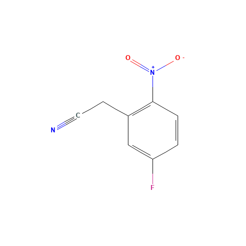 5-FLUORO-2-NITROPHENYLACETONITRILE (CAS: 3456-75-5) - Chemical Structure and Molecular Formula 