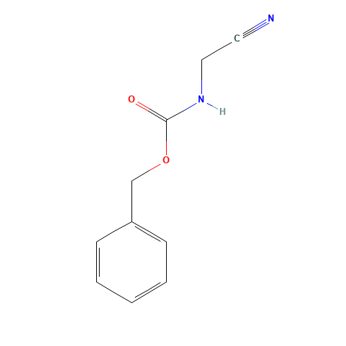 N-CARBOBENZOXYAMINOACETONITRILE (CAS: 3589-41-1) - Chemical Structure and Molecular Formula 