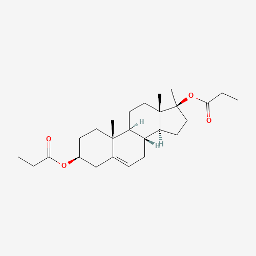 Methandriol dipropionate (CAS: 3593-85-9) - Chemical Structure and Molecular Formula 