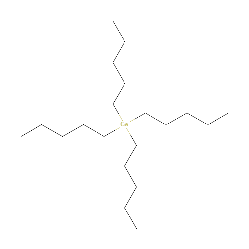 TETRAPENTYLGERMANE (CAS: 3634-47-7) - Chemical Structure and Molecular Formula 