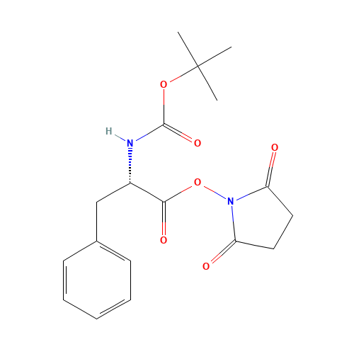 BOC-PHE-OSU (CAS: 3674-06-4) - Chemical Structure and Molecular Formula 