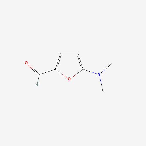 5-(DIMETHYLAMINO)-2-FURALDEHYDE (CAS: 3680-93-1) - Chemical Structure and Molecular Formula 