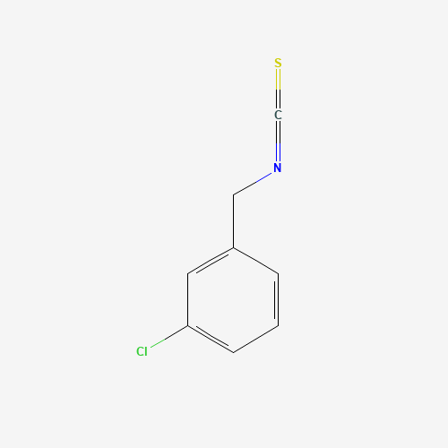 3-CHLOROBENZYL ISOTHIOCYANATE (CAS: 3694-58-4) - Chemical Structure and Molecular Formula 